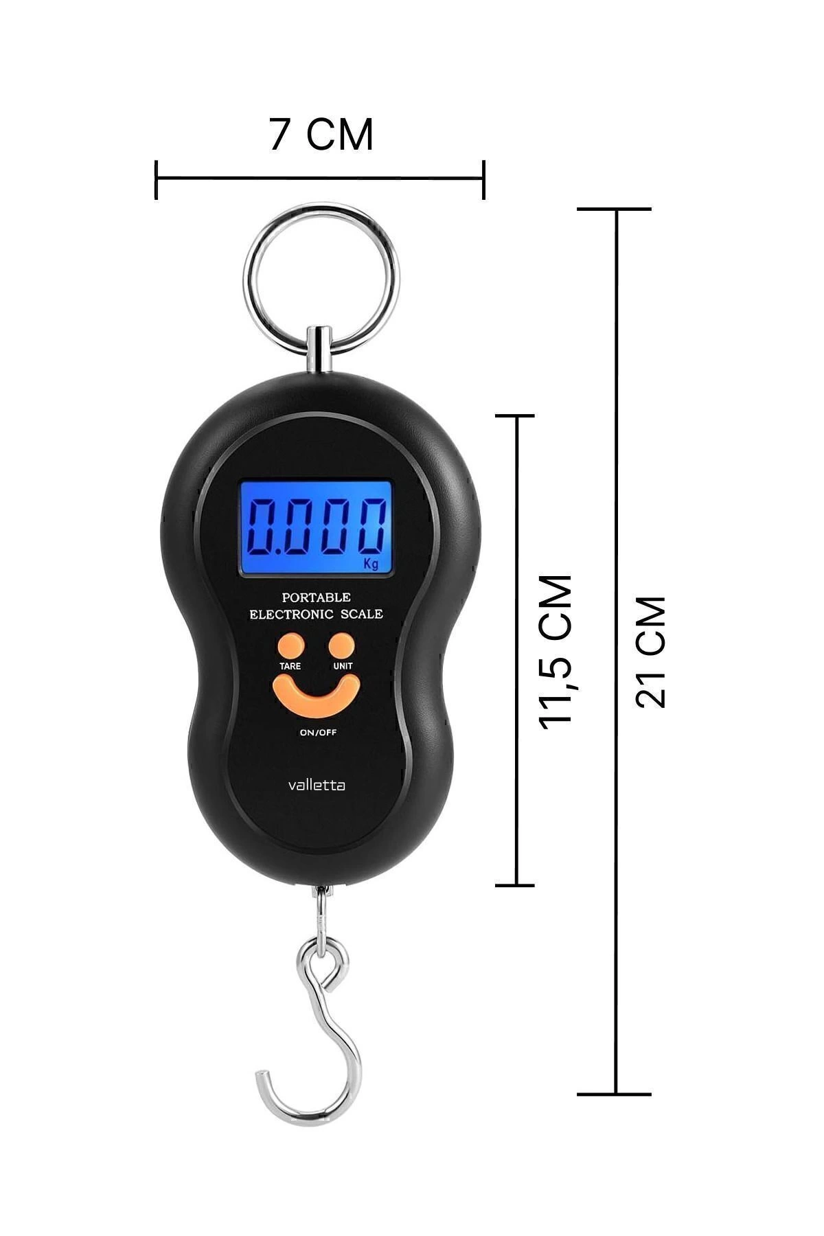 Fuego Pil Hediyeli Pratik Bagaj Valiz Bavul Ağırlık Ölçme Tartısı Çanta Kilo Terazisi 50 Kg - Görsel 4