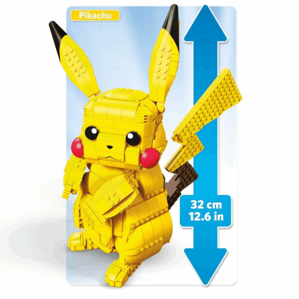 FVK81 MEGA™ Pokémon™ Jumbo Pikachu Figürü 825 parça +8 yaş - Görsel 3