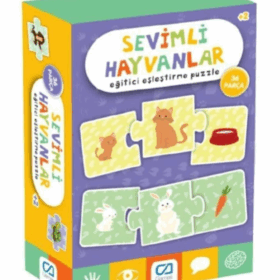 Games Sevimli Hayvanlar Eğitici Eşleştirme Puzzle 36 Parça