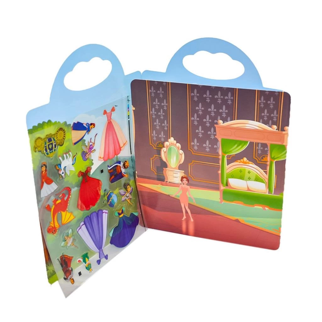 GF002 Bitmeyen Sticker Kitabım Hayvanlar -Prensesler - Taşıtlar - Gepettoys - Görsel 4