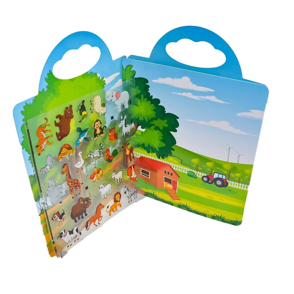 GF002 Bitmeyen Sticker Kitabım Hayvanlar -Prensesler - Taşıtlar - Gepettoys - Görsel 5