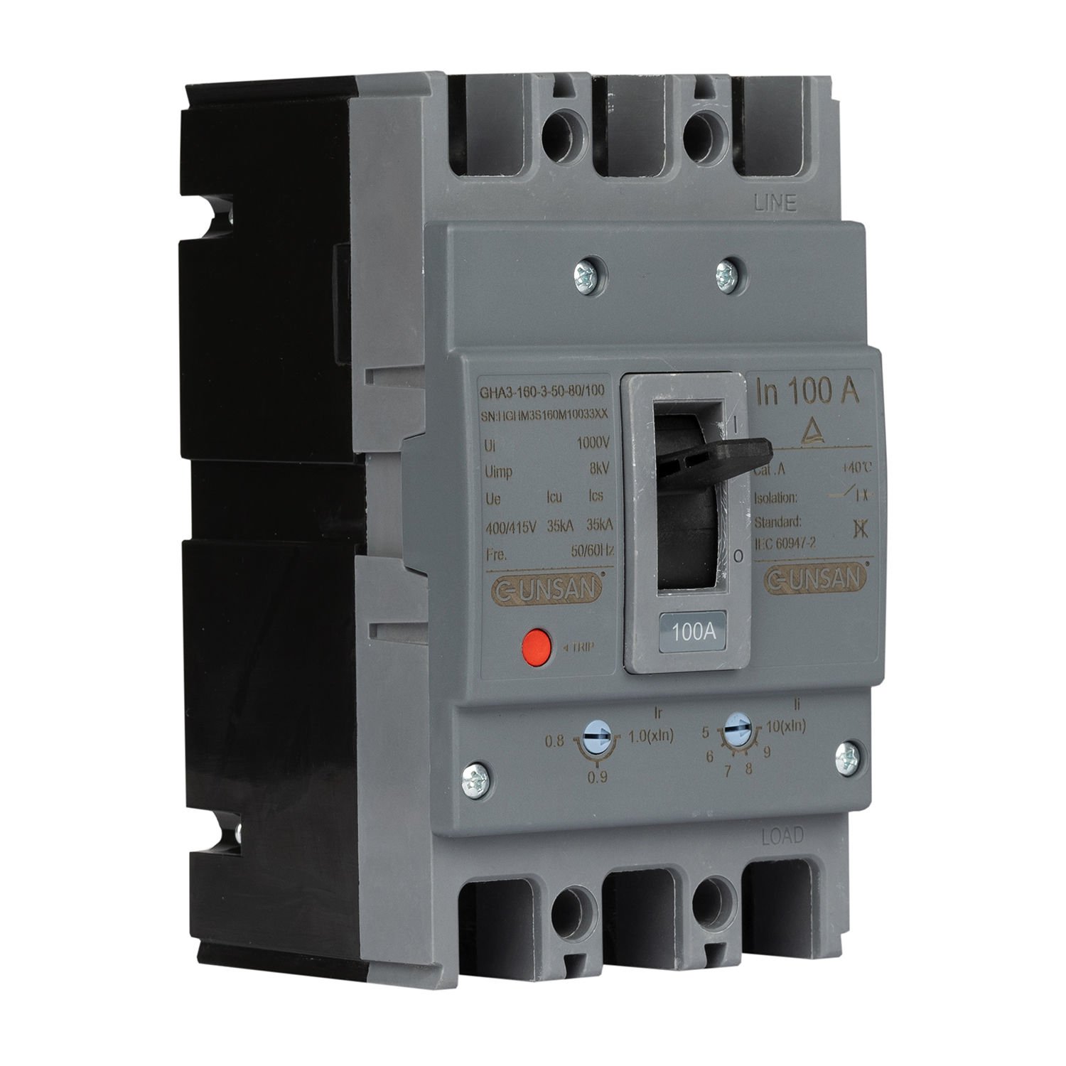 Günsan Valta Kompakt Şalter Ayar Sahalı 3P 250MA 40℃ Üç Kutuplu - Görsel 3