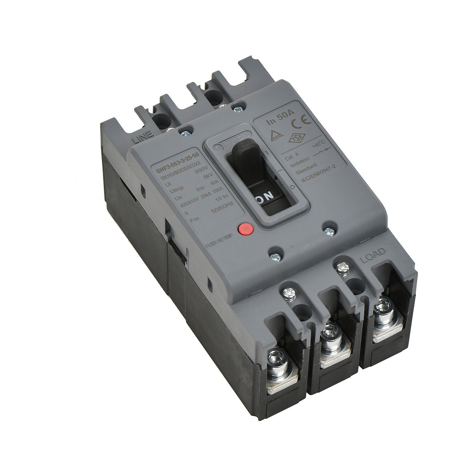 Günsan Valta Kompakt Şalter 3P 50kA Sabit 400A Üç Kutuplu - Görsel 2
