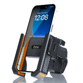Gidon Bağlantılı Bisiklet Motosiklet İçin Esnek Abs 4-7.8″ İnç Telefon Tutucu 360° Dönebilen Tasarım