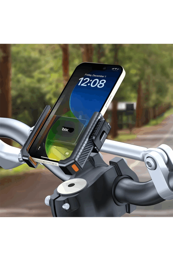 Gidon Bağlantılı Bisiklet Motosiklet İçin Esnek Abs 4-7.8″ İnç Telefon Tutucu 360° Dönebilen Tasarım - Görsel 3