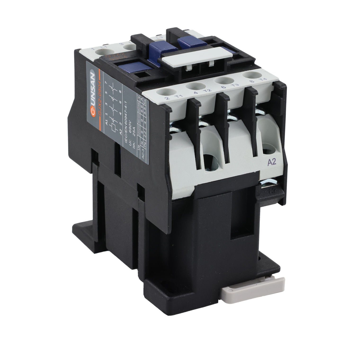 Günsan Valta Kontaktör 9A 4P 4NO 220V 50/60Hz - Görsel 2