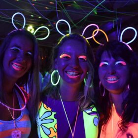 Glow Taç Fosforlu Taç Karışık Renk 12 Adet (K0)