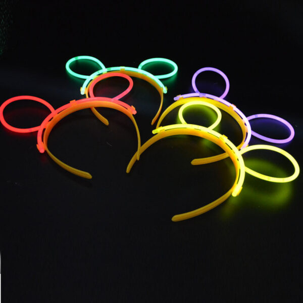 Glow Taç Fosforlu Taç Karışık Renk 12 Adet (K0) - Görsel 3