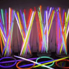 Glow Fosforlu Neon Bileklik 50 Adet (K0)