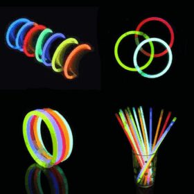 Glow Fosforlu Neon Bileklik 50 Adet (K0)