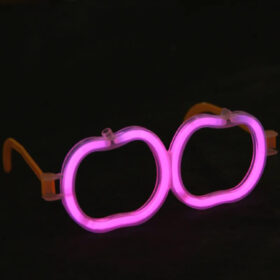 Glow Stick Elma Gözlük - Glow Partisi Gözlüğü - Glow Stick Gözlük 12 Adet (K0)