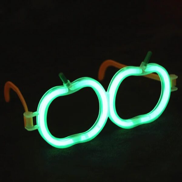 Glow Stick Elma Gözlük - Glow Partisi Gözlüğü - Glow Stick Gözlük 12 Adet (K0) - Görsel 3