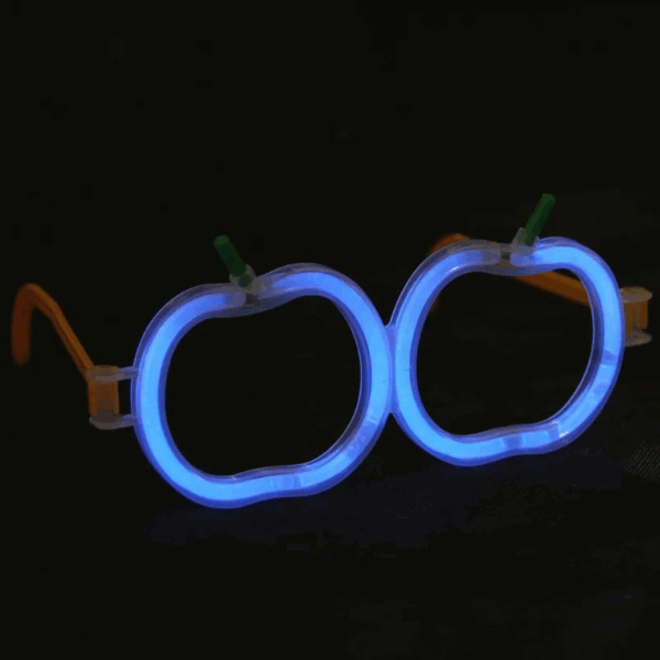 Glow  Elma Gözlük - Glow Partisi Gözlüğü - Glow Stick Gözlük 12 Adet - Görsel 4