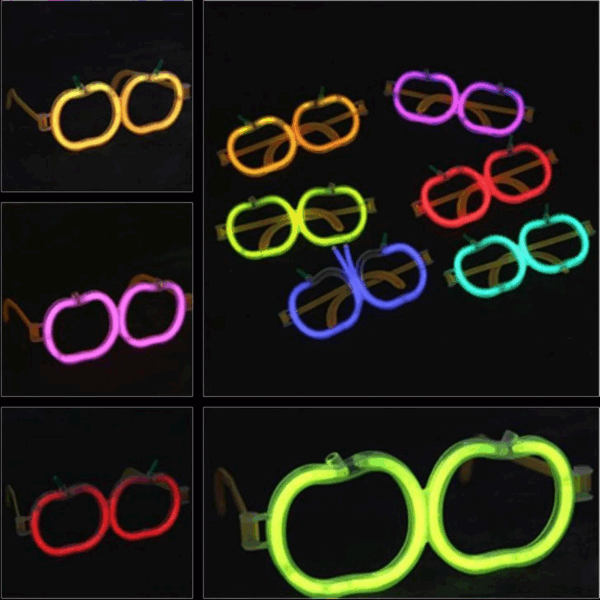 Glow  Elma Gözlük - Glow Partisi Gözlüğü - Glow Stick Gözlük 12 Adet - Görsel 5