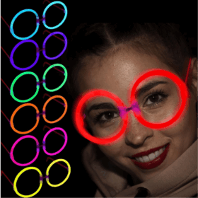 Glow  Yulak Gözlük - Glow Partisi Gözlükleri - Glow Stick Gözlük 12 Adet