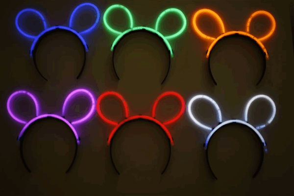 Glow Taç Fosforlu Taç Karışık Renk 12 Adet - Görsel 4