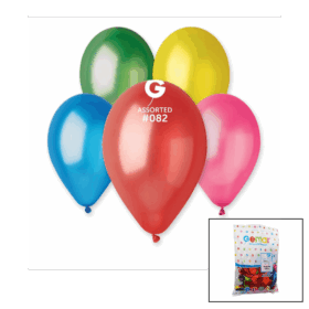 GM-110-82 METALİK - KARIŞIK BALON 11&amp;apos;&amp;apos; - 28CM - 100 PARÇA (K0)
