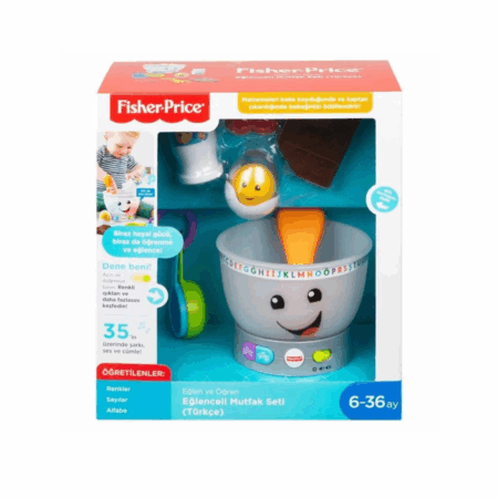 Çocuk GMX54 Fisher-Price® Eğitici Mutfak Seti Türkçe ve İngilizce