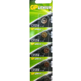 GP LITHIUM CELL CR1216MTP-7C5 PARA PİLİ 3V 5Lİ KART (K0)