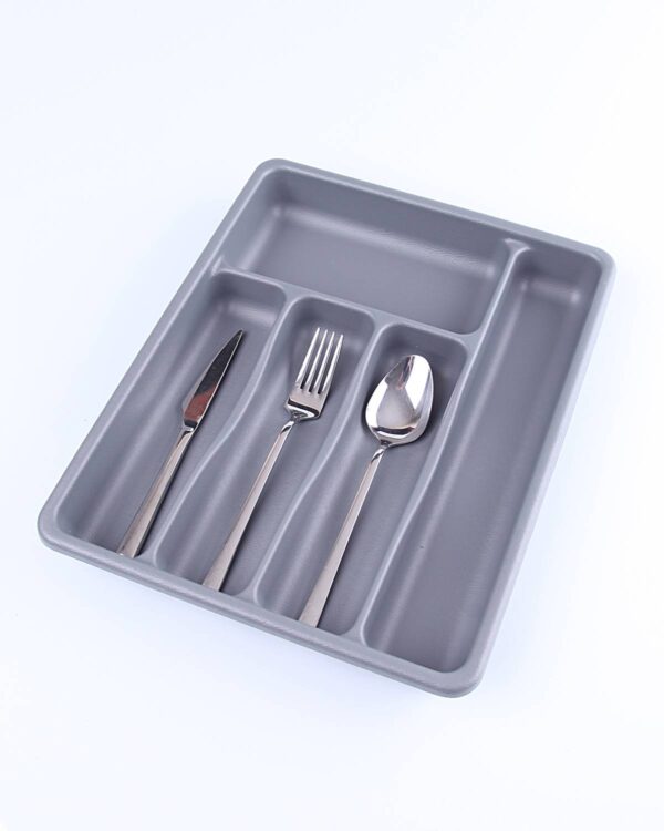 GRİ - 5 BÖLMELİ ÇEKMECE İÇİ KAŞIKLIK 36x29x5cm (K0)