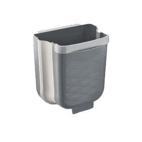 GRİ KATLANABİLİR MUTFAK ÇÖP KOVASI 6LT (K0)