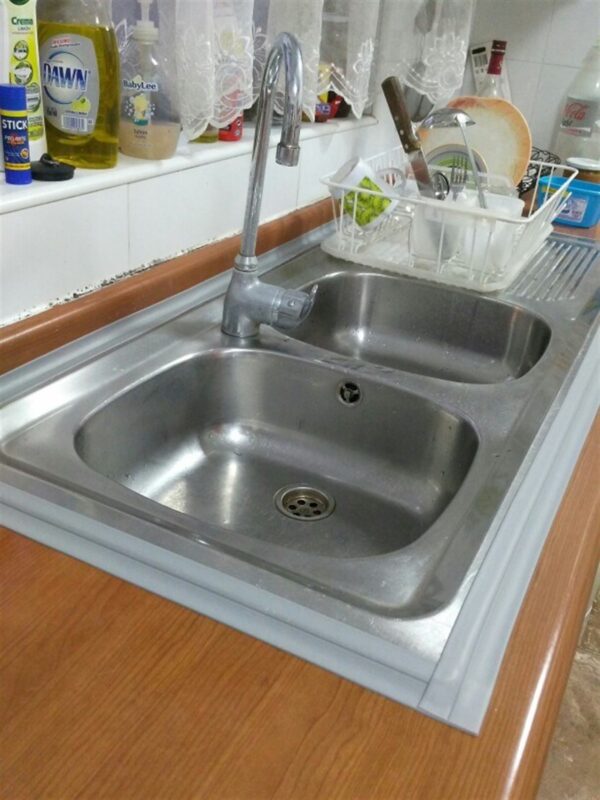 Gri Su Sızdırmaz Banyo Mutfak Lavabo Küvet İzolasyon Şerit Bant (K0) - Görsel 3