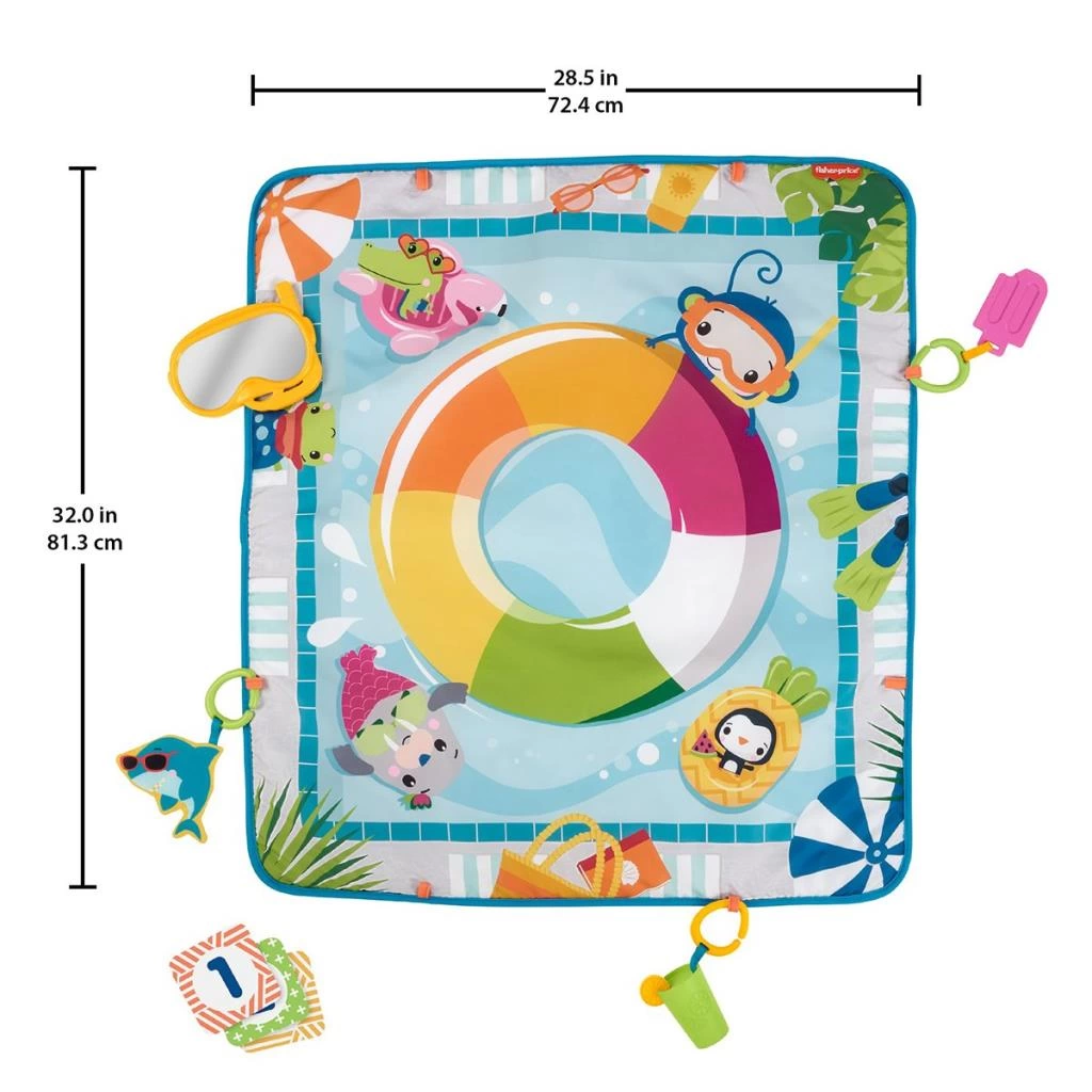 GRR44 Fisher-Price® Havuz Keyfi Oyun Minderi - Görsel 3
