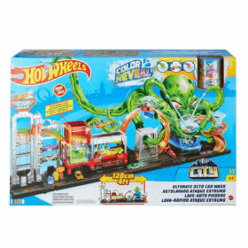 GTT96 Hot Wheels, Dev Ahtapot ile Araba Yıkama Oyun Seti / +4 yaş