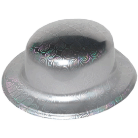Gümüş Renk Hologramlı Plastik Yulak Melon 27x24 Cm