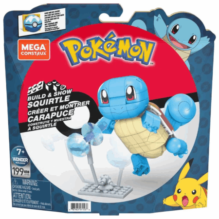 Çocuk GYH00 MEGA™ Pokémon™ Squirtle - Yap ve Oyna Figürler 199 parça +7 yaş