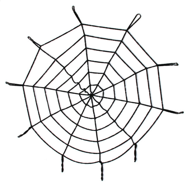 Halloween Cadılar Bayramı Örümcek Ağ Dekor Siyah 1.5 Metre (K0)