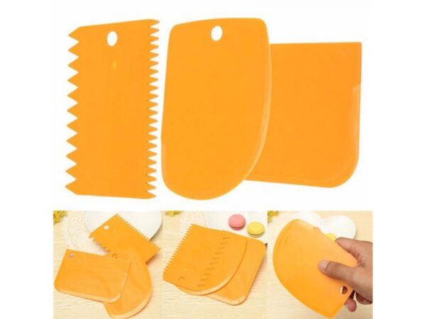 Hamur Şekillendirici Kesici Kazıyıcı Pasta Kek Dekorasyon Seti (K0)