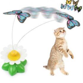 Hareketli Dönen Kelebek - Kedi Oyuncağı ( Pille Çalışır) (K0)