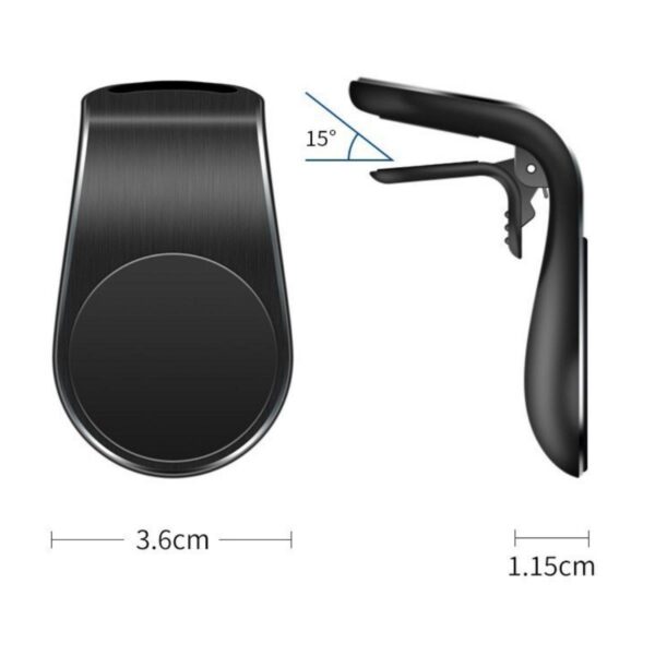 Havalanndırma Izgarasına Takılabilen Mandallı Mıknatıslı Oto Araç Içi Manyetik Telefon Tutucu (K0) - Görsel 5