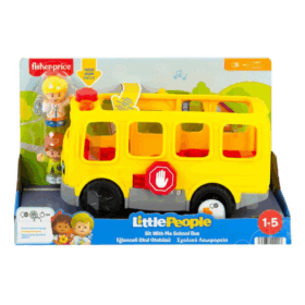 Çocuk HDJ25 Fisher-Price® Little People Eğlenceli Okul Otobüsü, 1-5 yaş