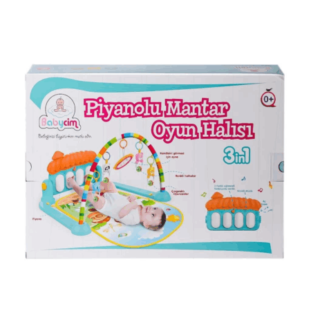Çocuk HE0639 Babycim Mantar Pianolu Oyun Halısı -Birliktoys