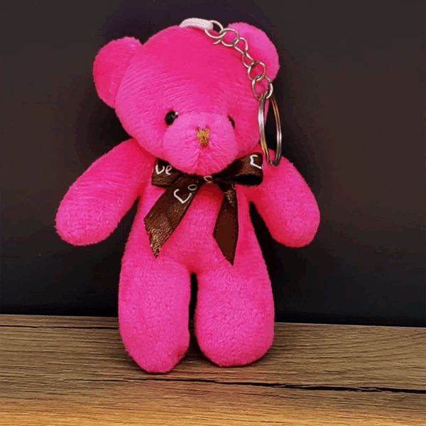 Hediyelik Pembe Tül Kese Ve Ayıcık - Görsel 2