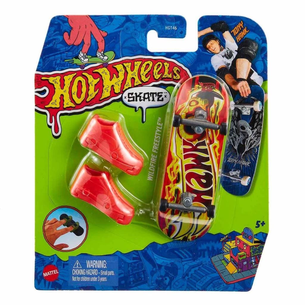 Çocuk HGT46 Hot Wheels Skate Parmak Kaykay ve Ayakkabı Paketleri - Görsel 2