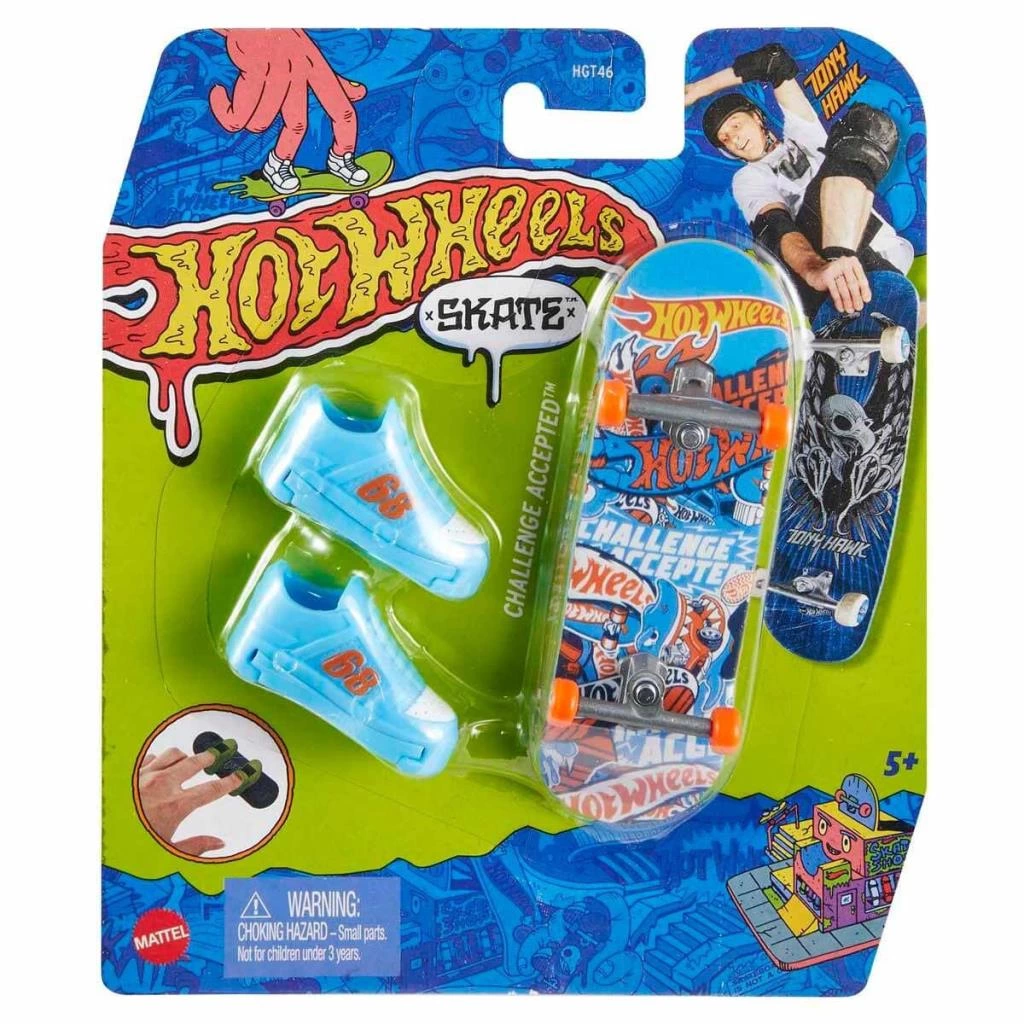 Çocuk HGT46 Hot Wheels Skate Parmak Kaykay ve Ayakkabı Paketleri - Görsel 4