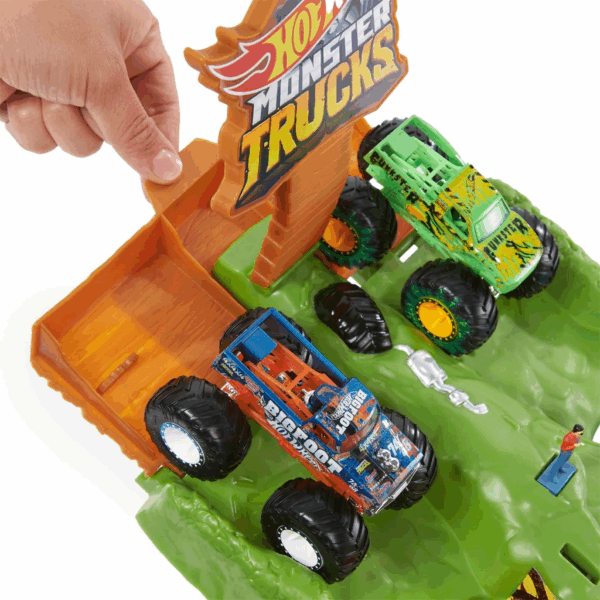 HGV12 Hot Wheels Monster Trucks Heyecanlı Yarışlar Oyun Seti - Görsel 4