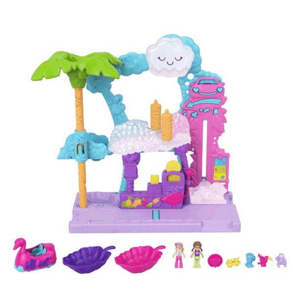 Çocuk HHJ05 Polly Pocket Flamingo Araba Su Eğlencesi Seti - Görsel 3