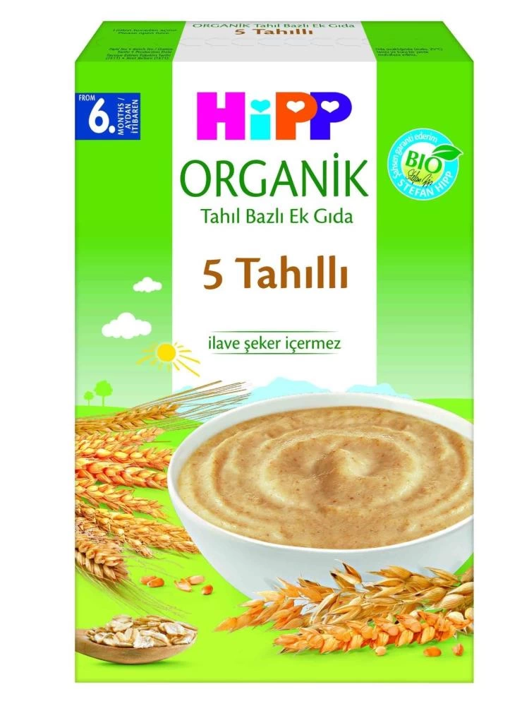 Hipp Organik 5 Tahıllı Tahıl Bazlı Kaşık Maması 200gr - Görsel 2
