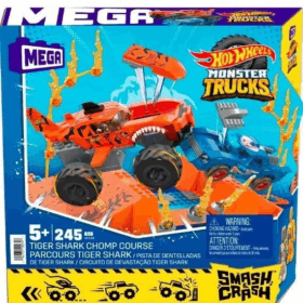 HKF88 MEGA™ Hot Wheels® Smash n Crash Tiger Shark Çarpışma Seti 245 parça +5 yaş