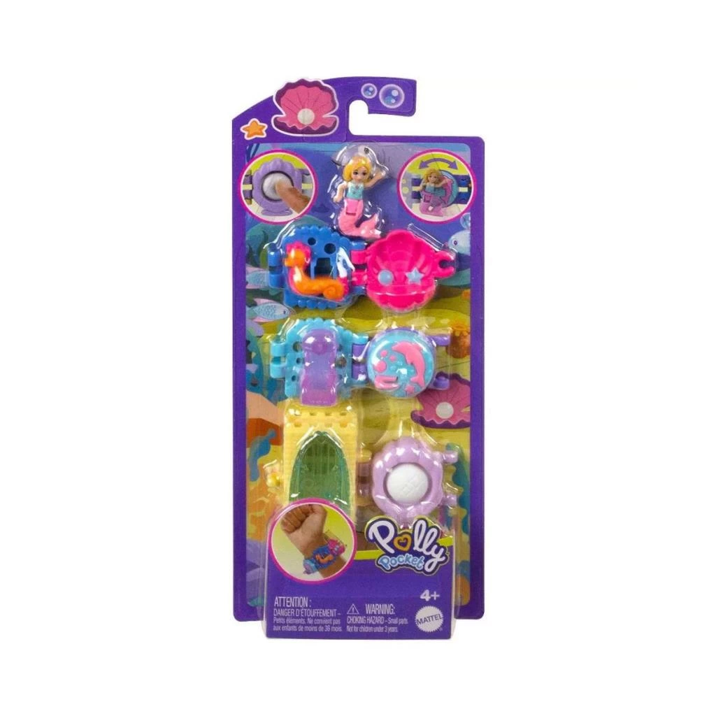 Çocuk HKV67 Polly Pocket Bileklik Olabilen Sevimli Oyun Setleri