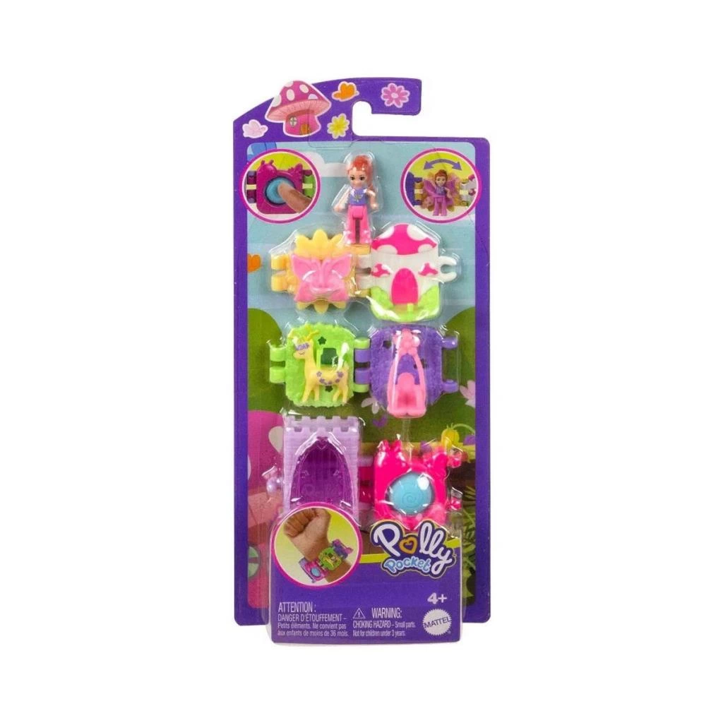Çocuk HKV67 Polly Pocket Bileklik Olabilen Sevimli Oyun Setleri - Görsel 2