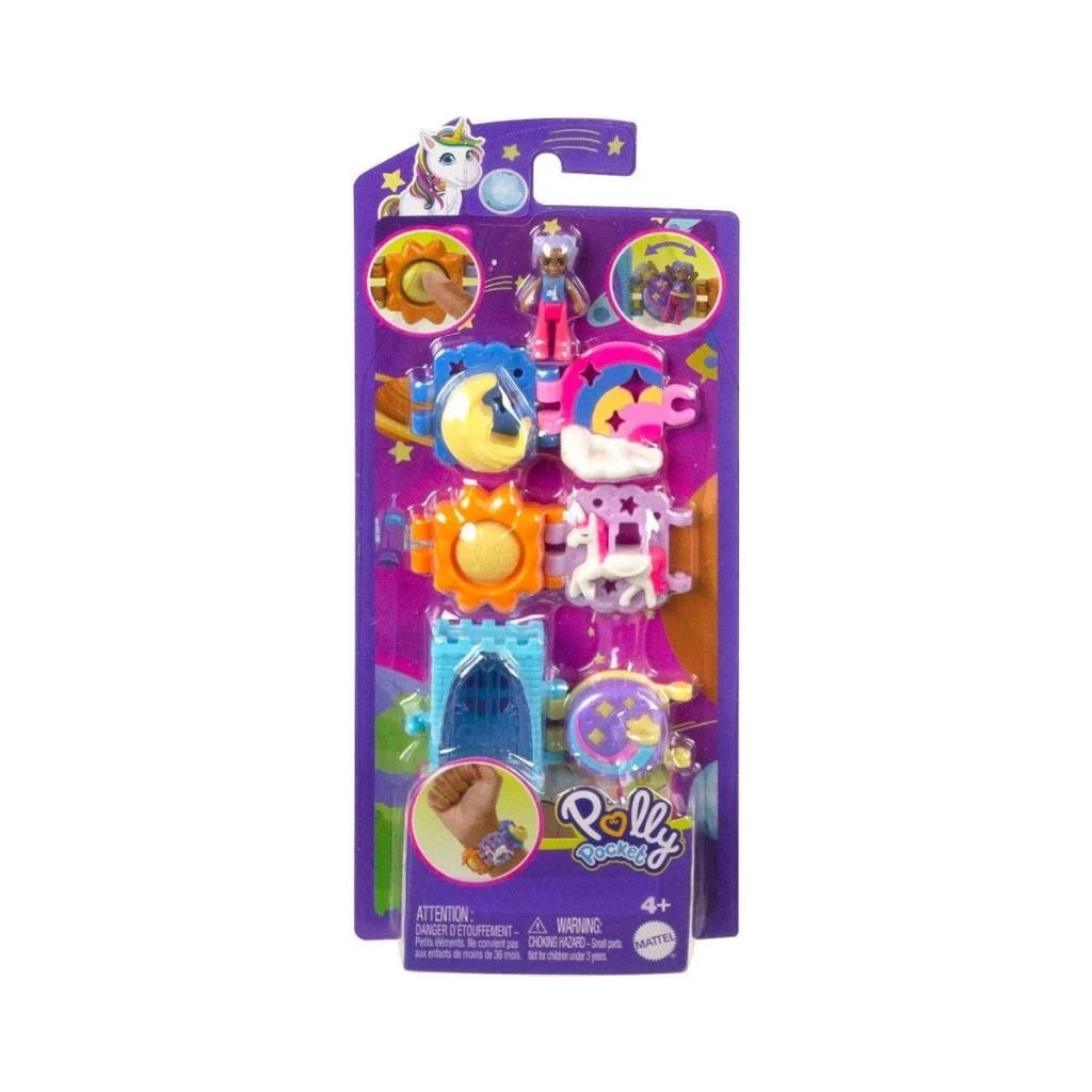 Çocuk HKV67 Polly Pocket Bileklik Olabilen Sevimli Oyun Setleri - Görsel 3
