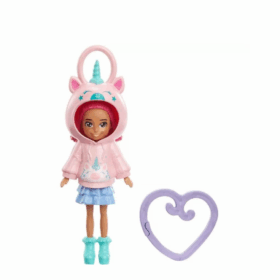 Çocuk HKV98 Polly Pocket Kapüşonlu Bebekler