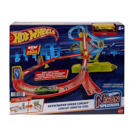 Çocuk HPC07 Hot Wheels Neon Yarışlar Çoklu Yarış Heyecanı Pist Seti