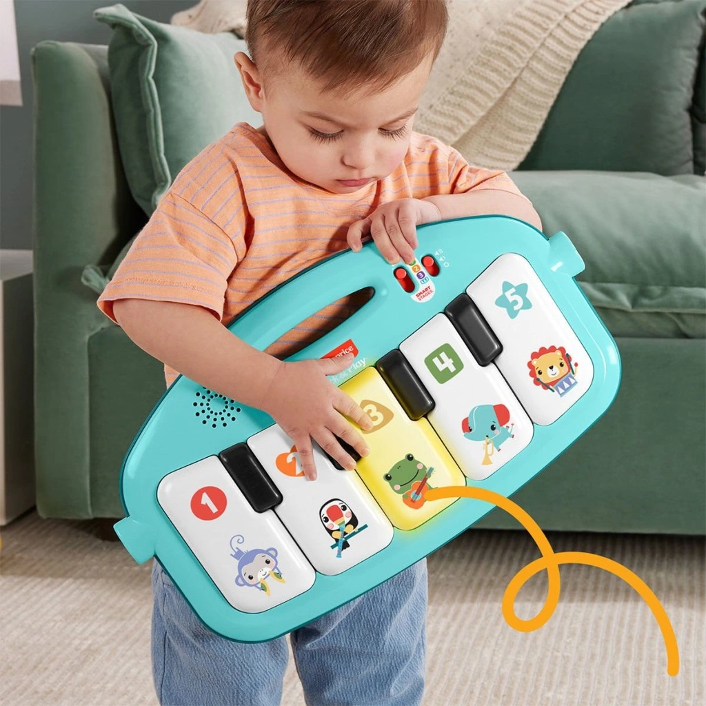 HWY49 Fisher-Price Neşeli Hayvanlar Piyanolu Jimnastik Merkezi - Görsel 3