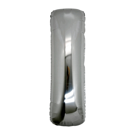 Çocuk I Harf Folyo Balon Gümüş Renk  40 inç